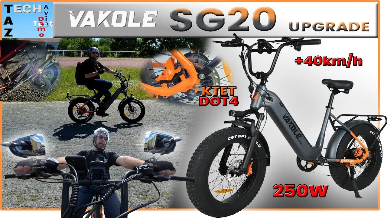 VAKOLE SG20 Upgrade un Fat BIKE puissant efficace et Légal – Avis Test Démo !