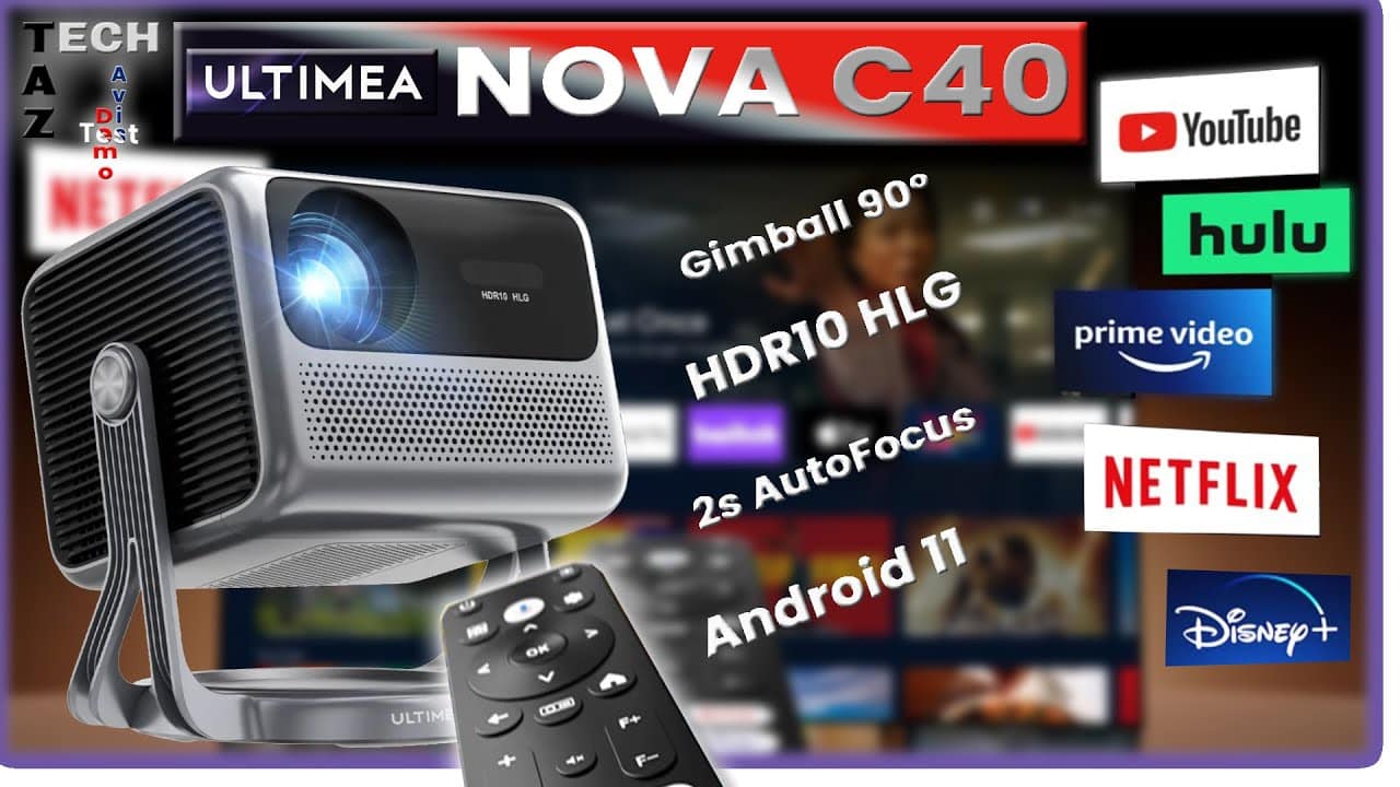 ULTIMEA NOVA C40 Gimbal Led projecteur 1080p – Avis Test Démo – Aperçu du Nova S80 Dolby ATMOS !