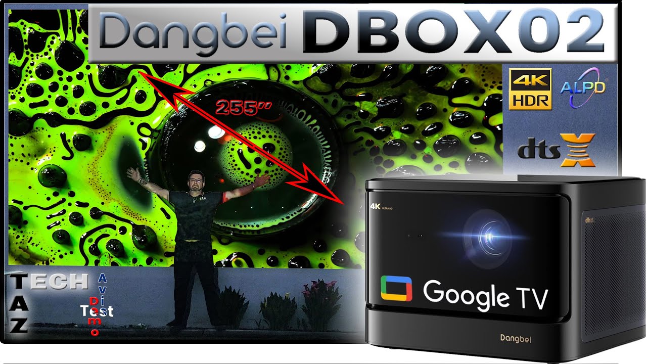 Dangbei DBOX02 Projecteur laser 4K (Mars Pro 2) Google TV intégré – Abordable & Surprenant !