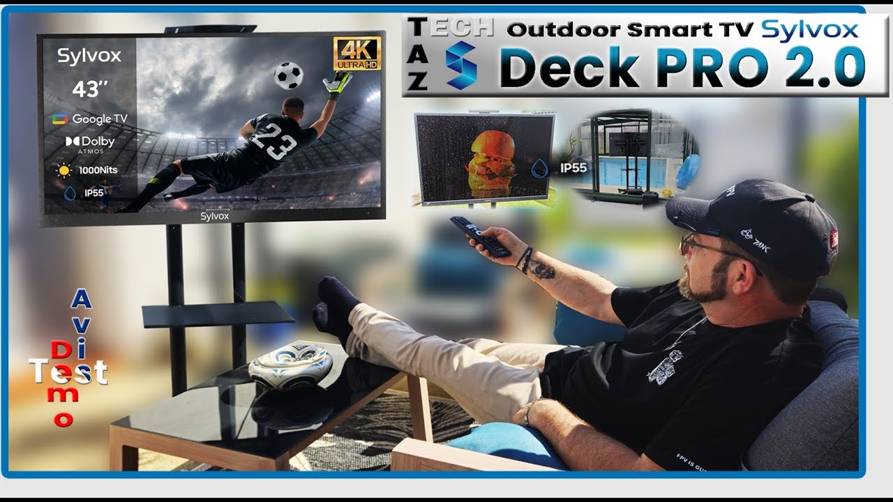 Sylvox 43″ Smart Outdoor Google TV – 2024 Deck Pro Series 2.0 – 4K UHD Dolby Atmos !