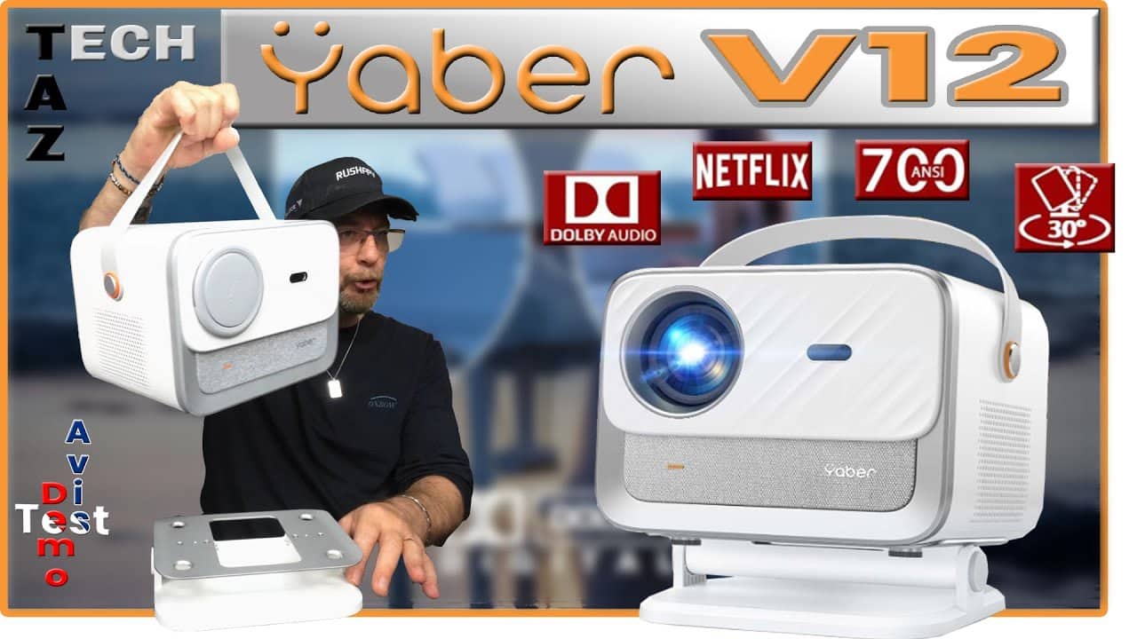 YABER V12 Dolby 700 Lumens LCD Projecteur – Avis Test Démo – Résultat du Concours !