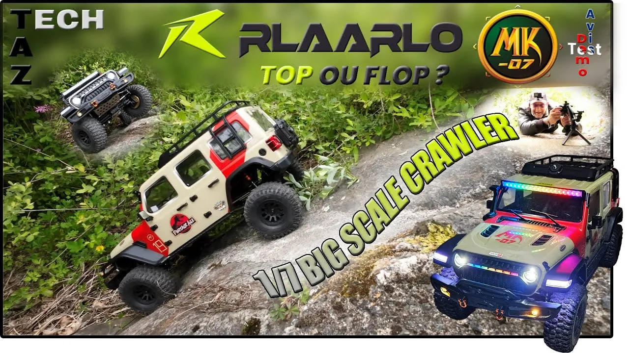 RLAARLO MK07 Big 1/7 Scale Crawler – Test Complet Démo Avis – Bon prix / Bonnes PERFS !