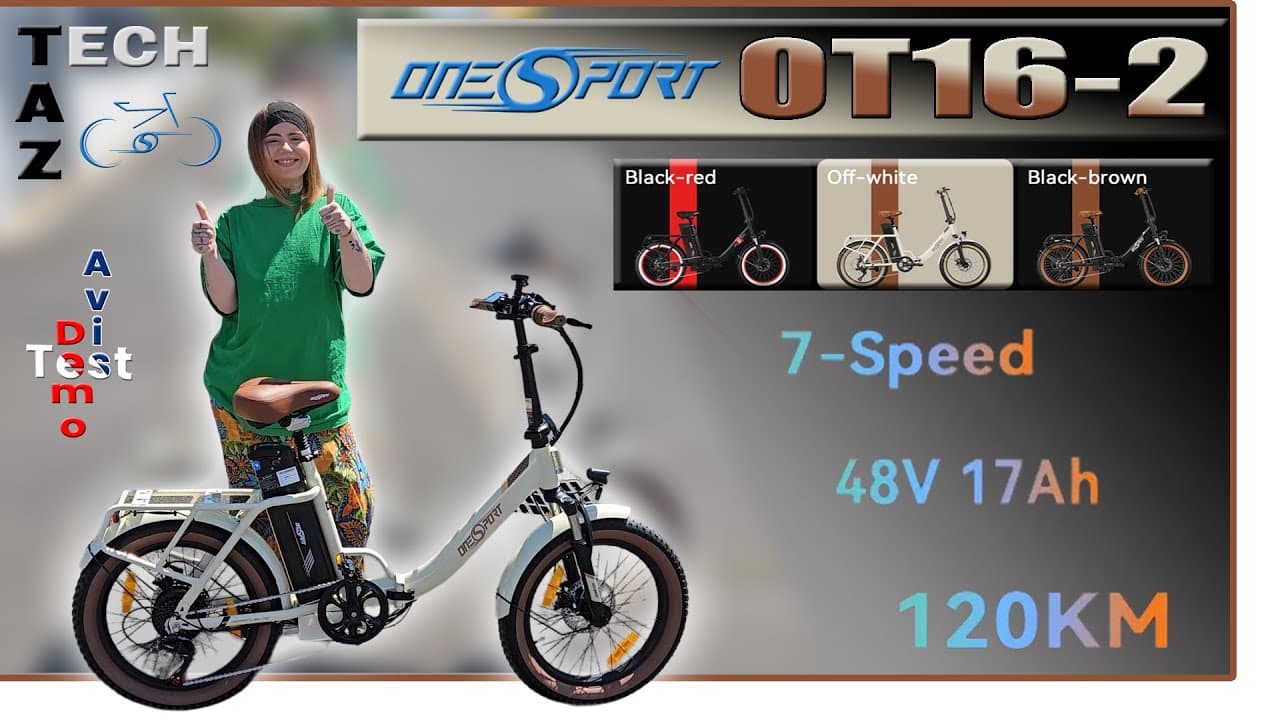 OT16-2 OneSport ebike – Nouveau modèle 2024 – Vélo pliant surprenant à 729€