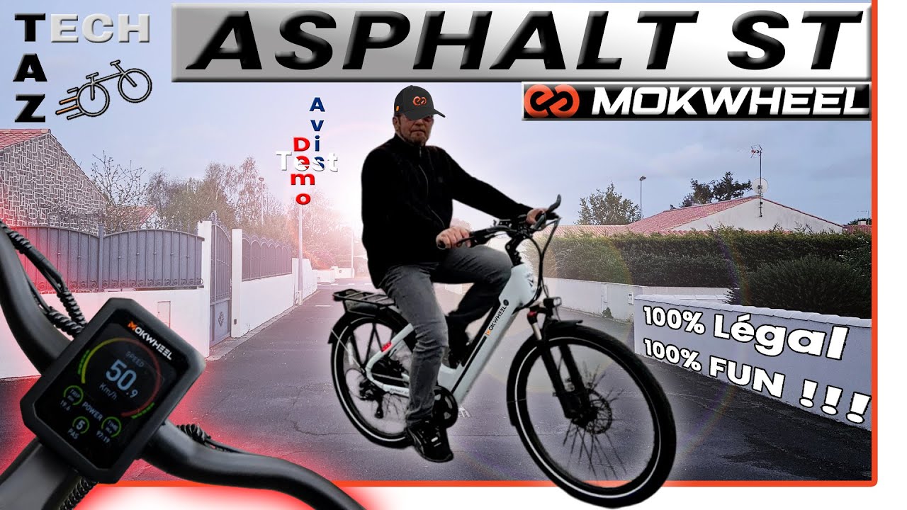VAE Surprenant Asphalt ST MOKWHEEL – Test Avis Conseils – Résultat du Concours !