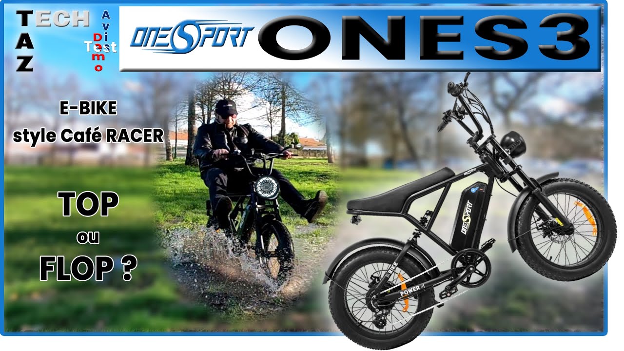 ONES3 OneSport ebike style Café RACER – Test Démo Avis Conseils – Un kiff à 729€ !