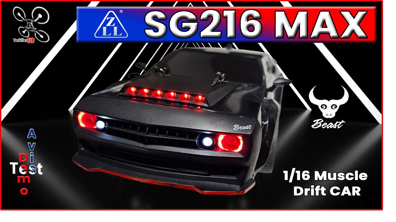 Muscle car 1/16 ZLL SG216 – test Démo Avis – The BEAST … Concours EXPRESS !
