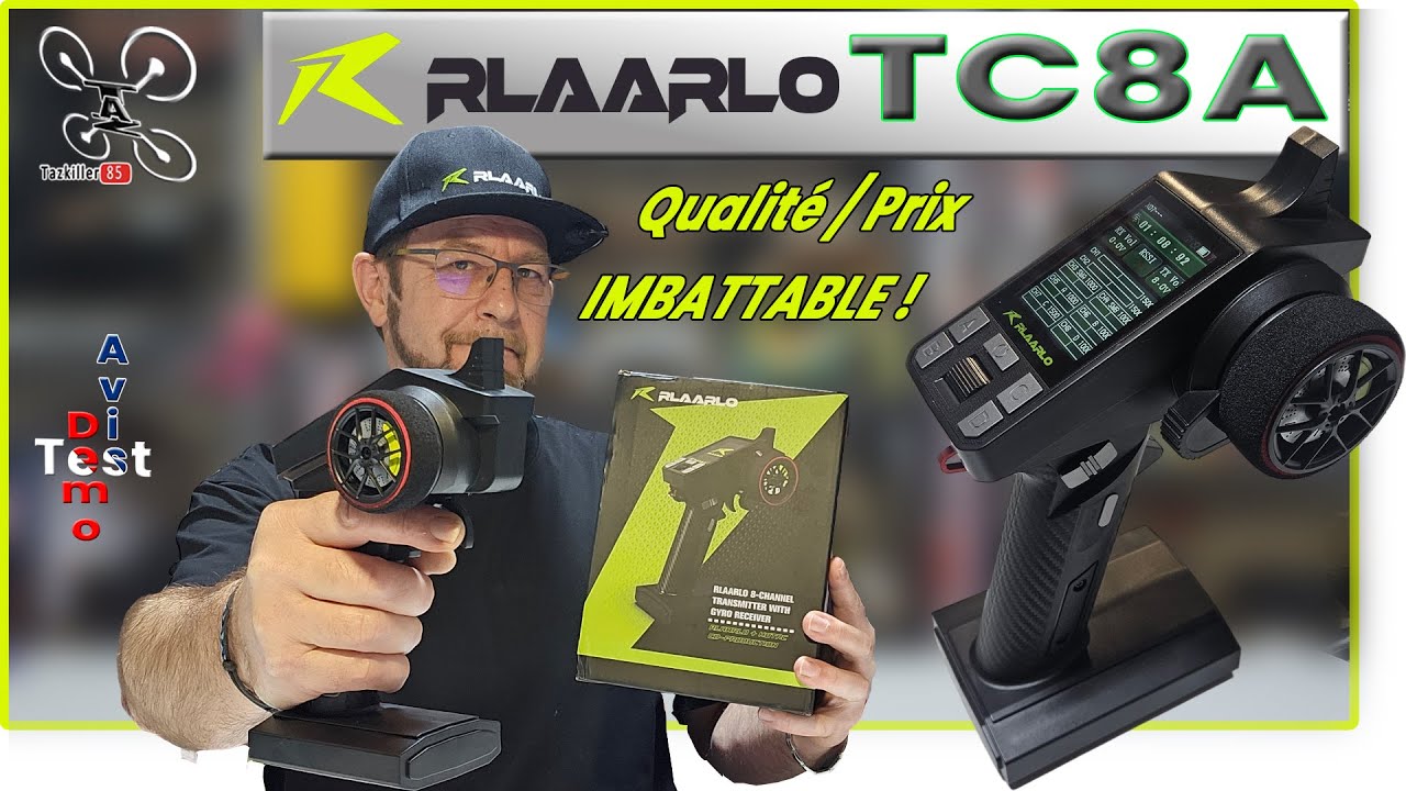 RLAARLO CT8A radiocommande BEST BUDGET – Menus réglages et tests – Résultat du CONCOURS !