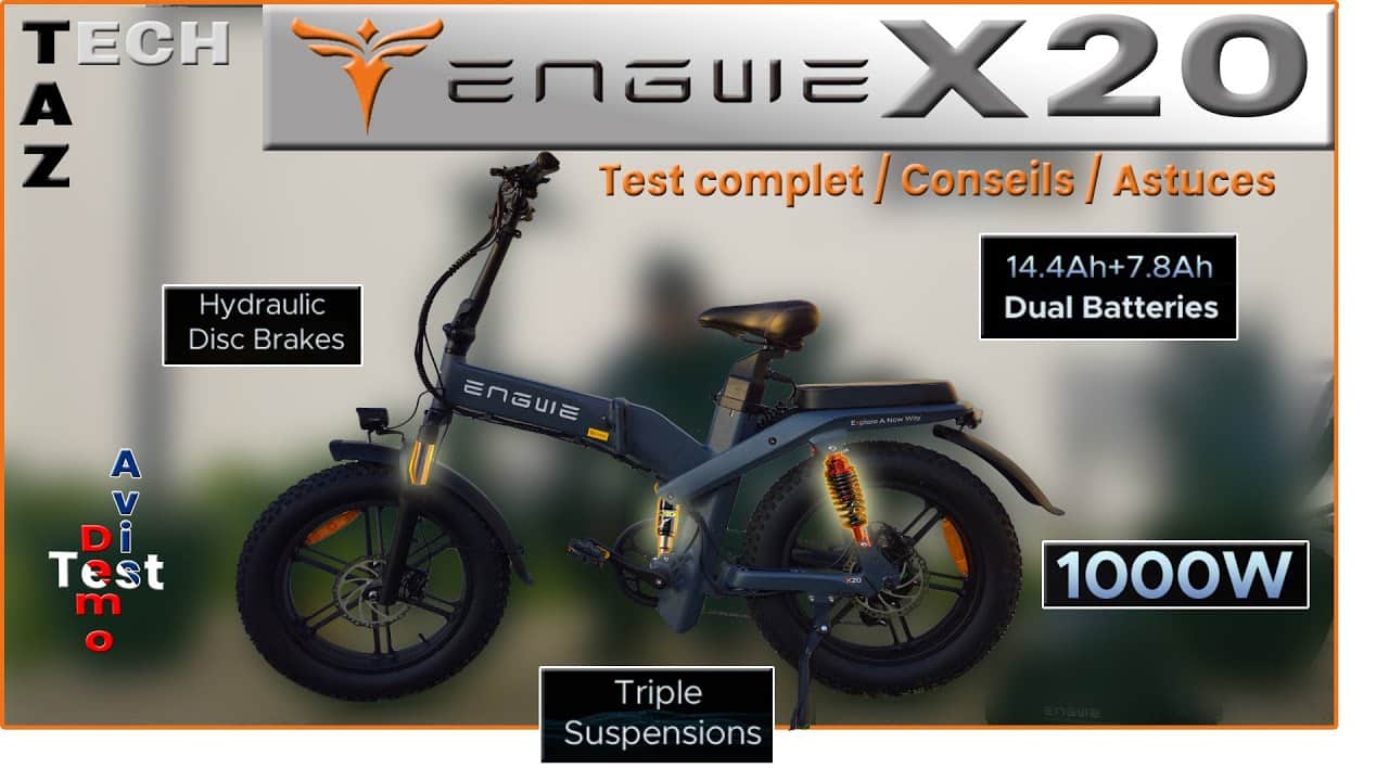 ENGWE X20 FAT BIKE Monstrueux & Performant – PUISSANCE CONFORT et AUTONOMIE !