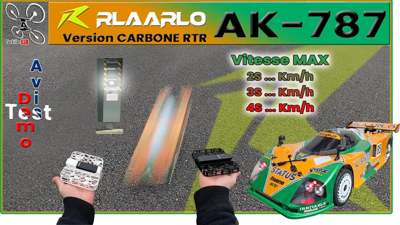 RLAARLO AK-787 – VITESSE MAX en 2S, 3S et 4S –  Version Stock Carbone RTR !