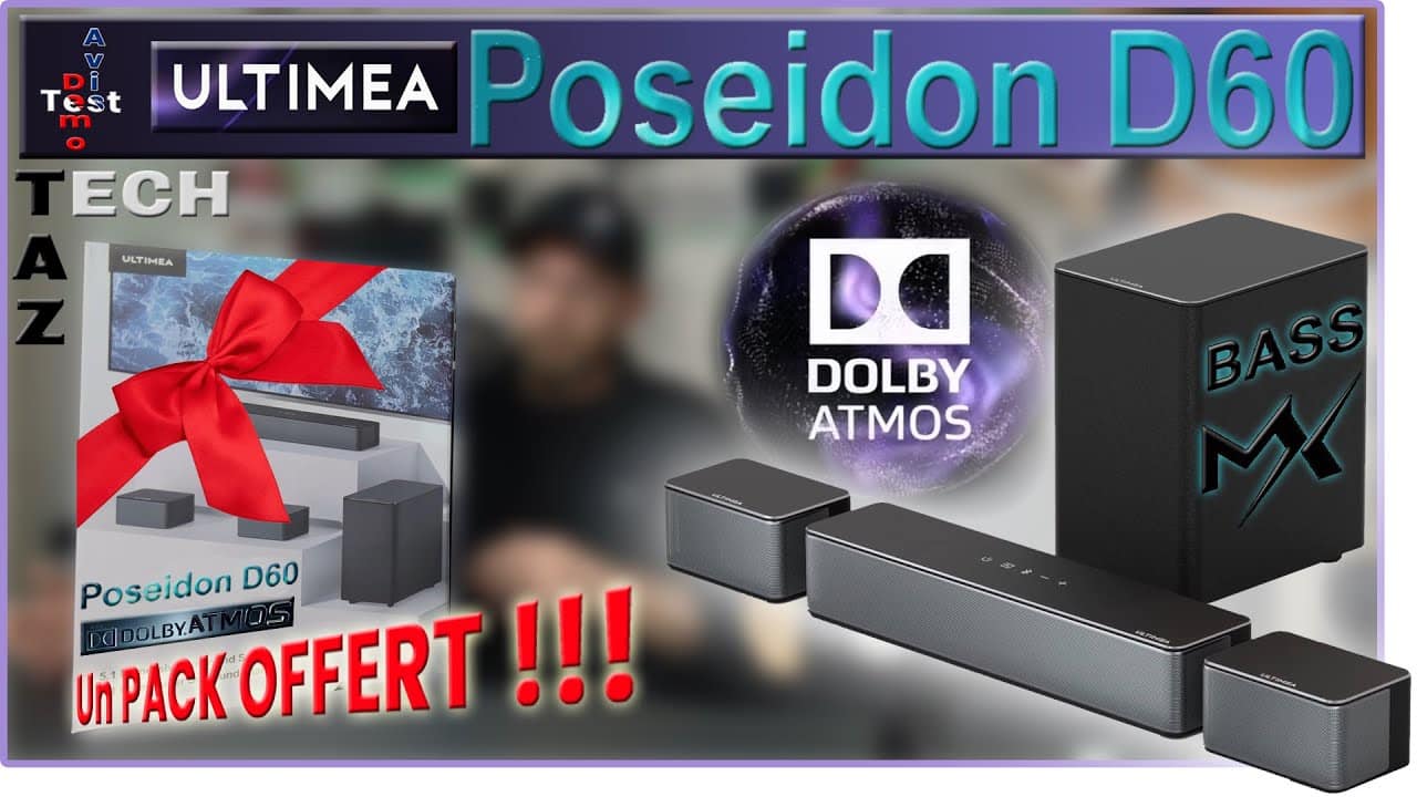 ULTIMEA POSEIDON D60 – meilleure barre de son Dolby Atmos 5.1 à moins de 200 € ?