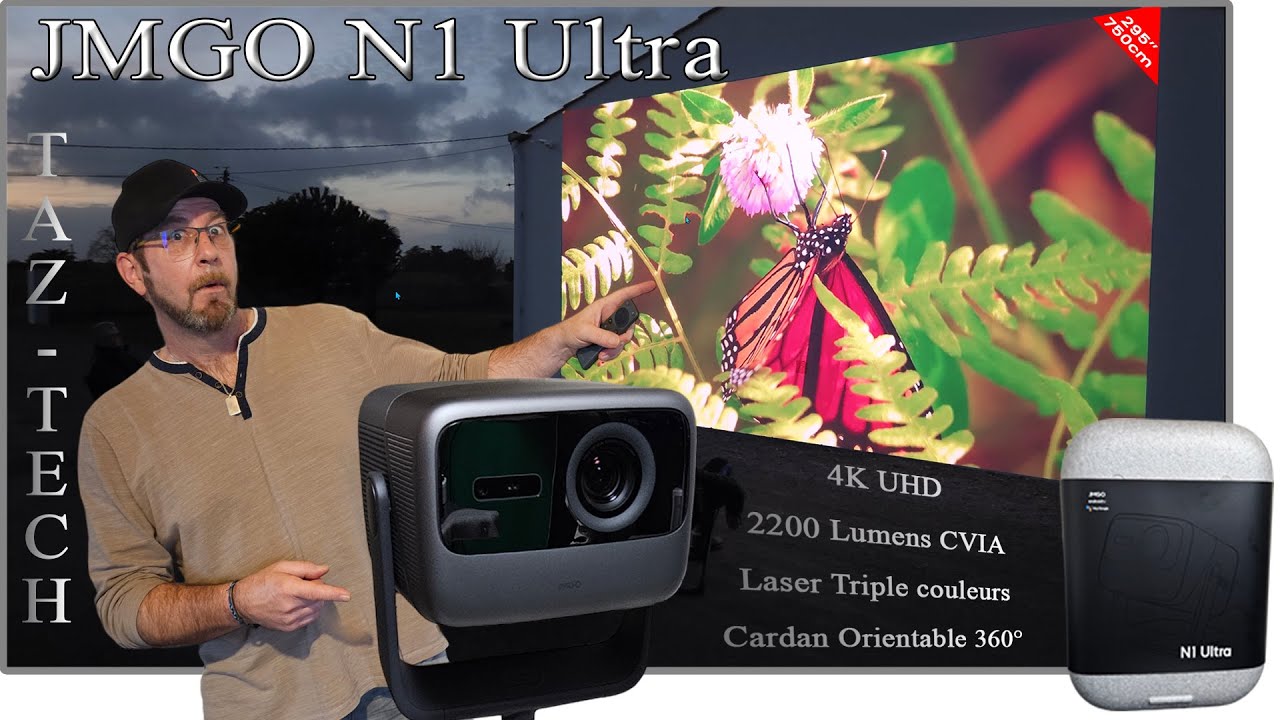 JMGO N1 ULTRA INCROYABLE projecteur Triple LASER 4K – Puissant et Rapide !