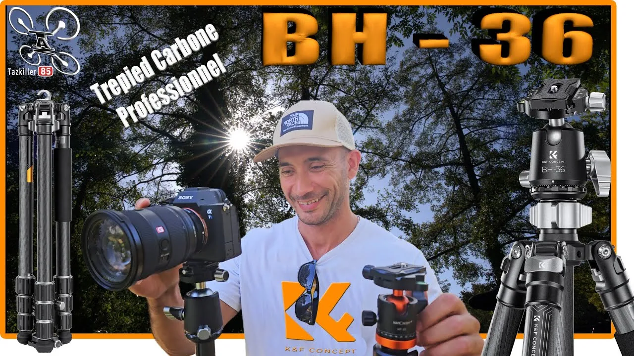 Le meilleur trépied Carbone K&F CONCEPT X284C4+BH-36 – Matériel PRO – ANNONCE IMPORTANTE !