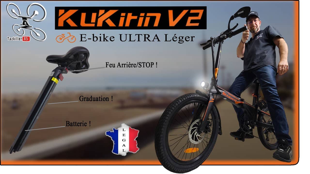 KuKirin V2 Vélo électrique ULTRA léger, pas cher et LEGAL en France !