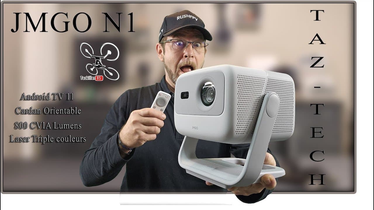 JMGO N1 projecteur Laser sur cardan orientable, IMPRESSIONNANT en qualité et performances !