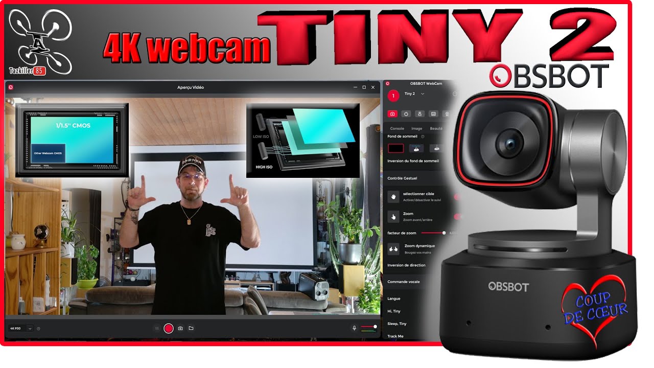 OBSBOT TINY 2 – 4K webcam Avec PTZ, tracking & FUN – Test complet et avis