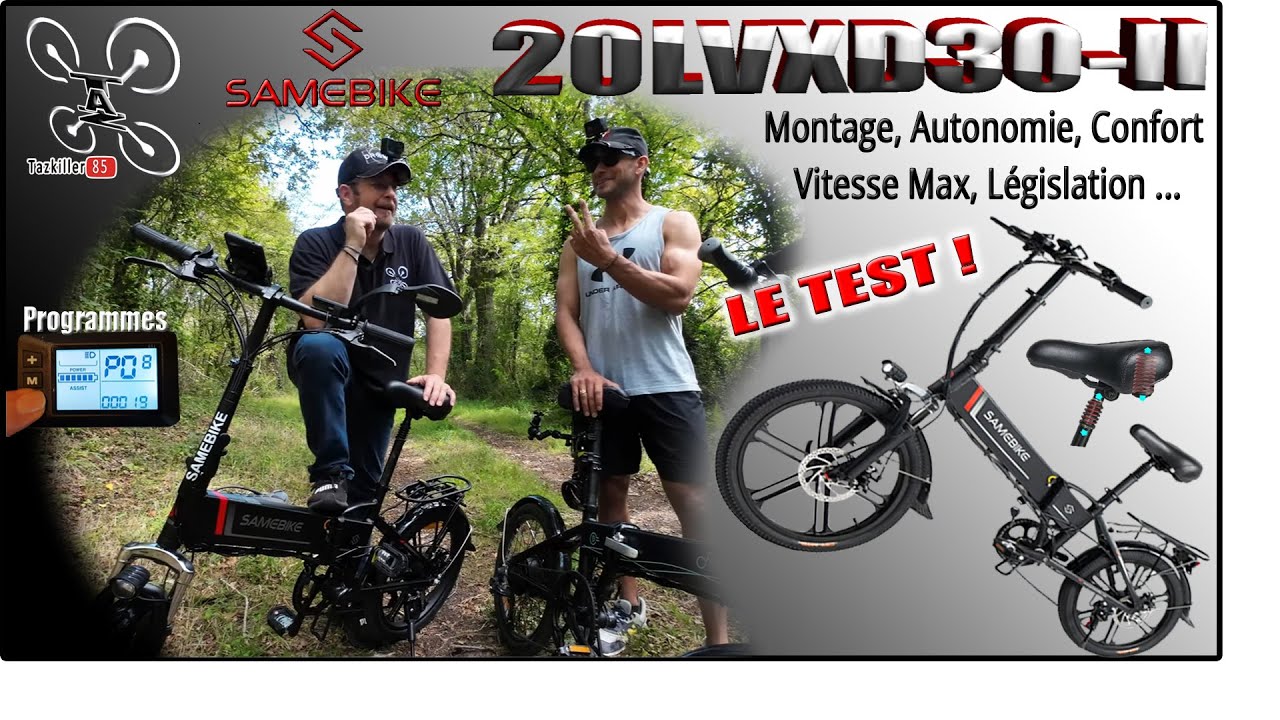 SAMEBIKE 20LVXD30-II e-Bike ou VAE ? – Test complet, Législation – TOP rapport qualité/prix !