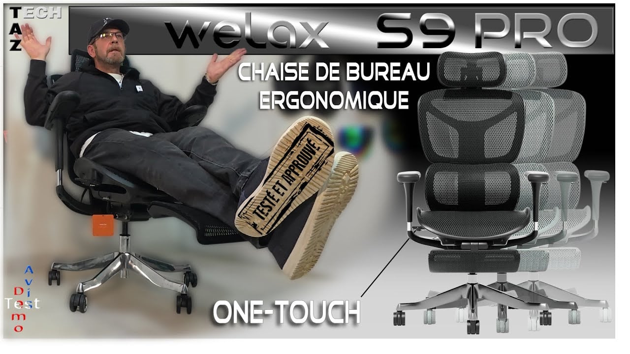 WELAX S9 PRO fauteuil de bureau ergonomique – Test Démo Avis – Je valide ?