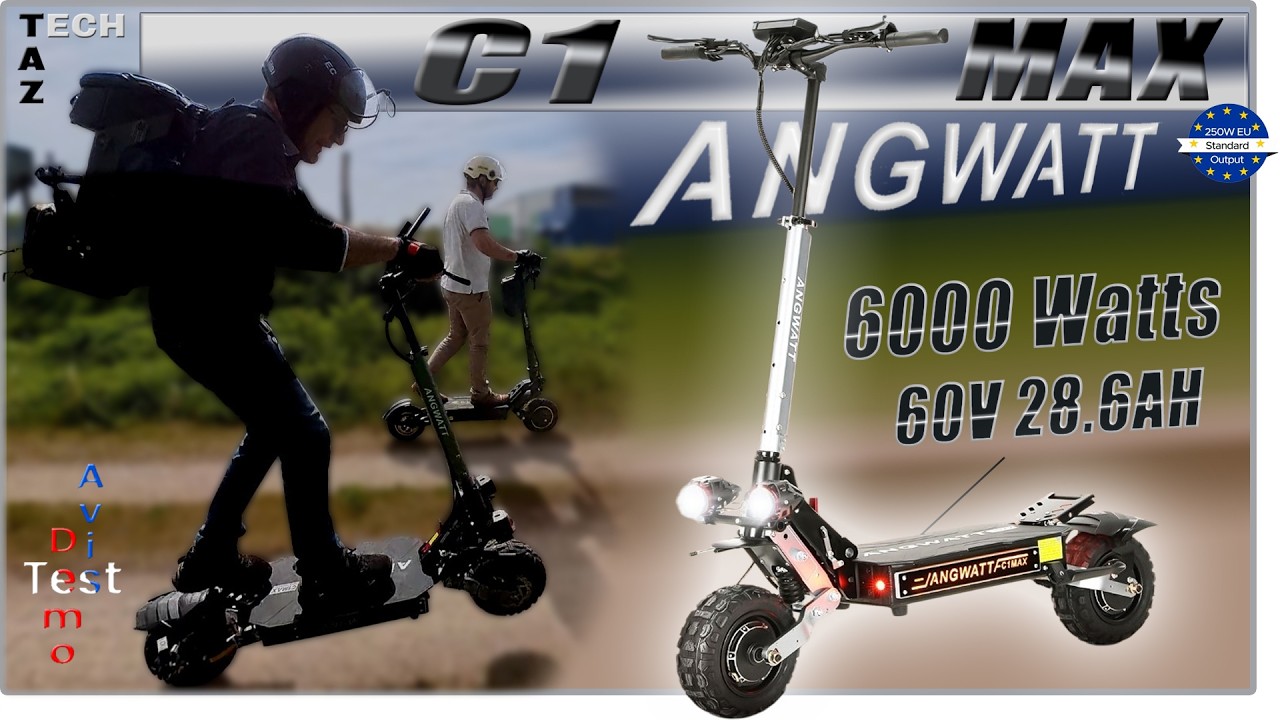 Angwatt C1 MAX 60V 6000W Trottinette électrique Douce et Brutale – Meilleure affaire du moment ??