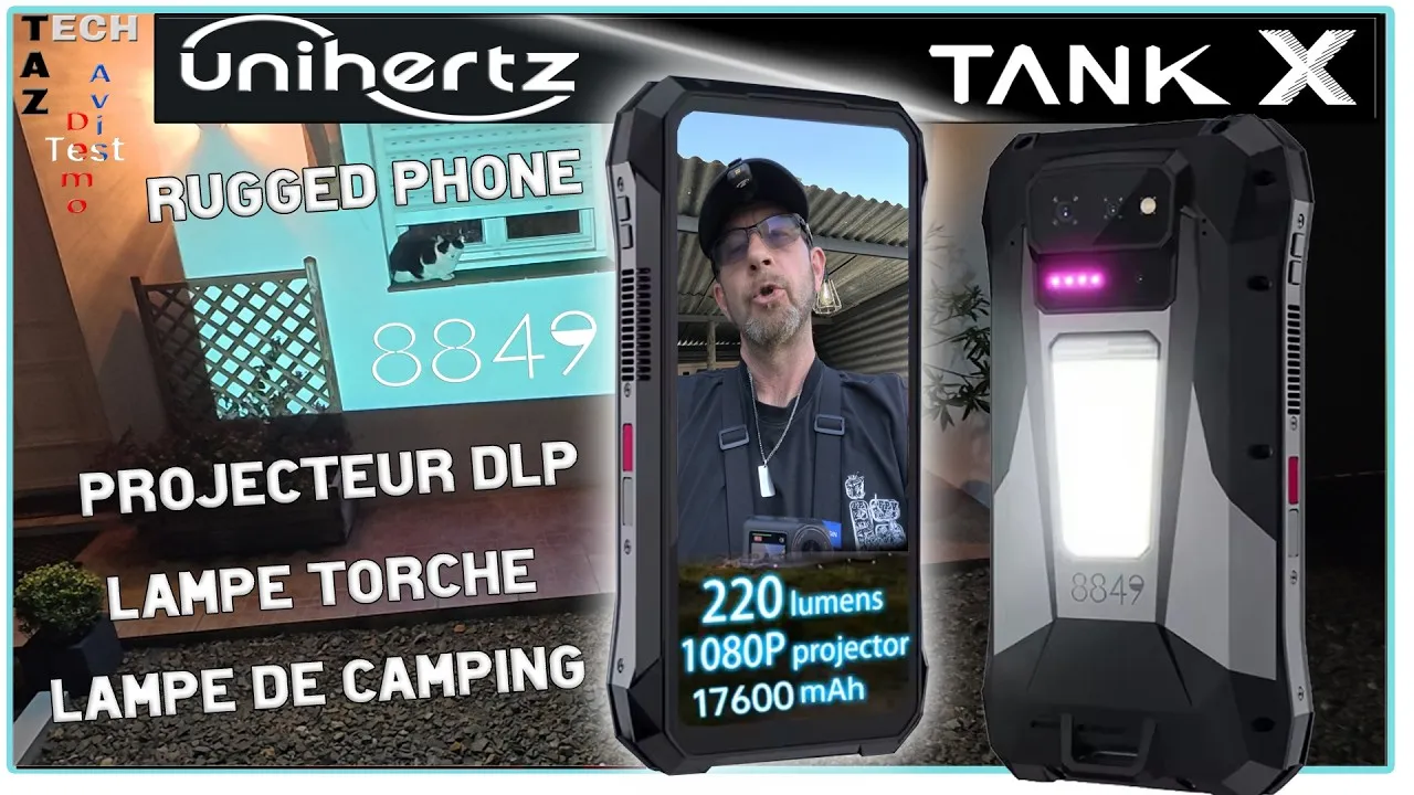 8849 Tank X un Projecteur 1080p DLP dans un smartphone – Unihertz frappe fort !