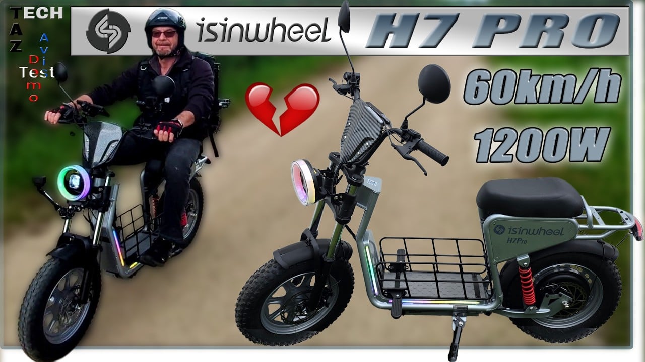 Isinwheel H7 PRO draisienne 1200W 60km/h – Test & Avis – Elle a TOUT pour plaire !