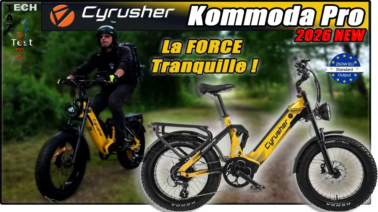 Cyrusher Kommoda Pro 2026 VAE VTC tout suspendu – Test & Avis – La FORCE tranquille !