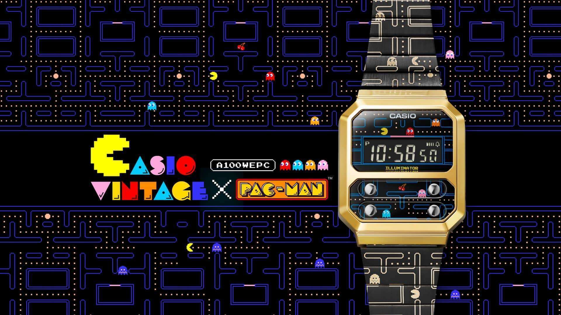 CASIO VINTAGE lance un modèle en collaboration avec PAC-MAN