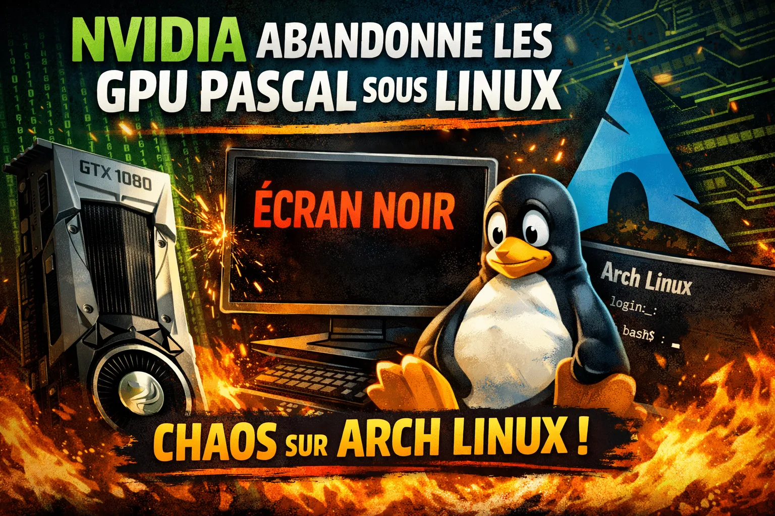 Quand NVIDIA largue les GPU Pascal sous Linux et que ça fout le bazar sur Arch