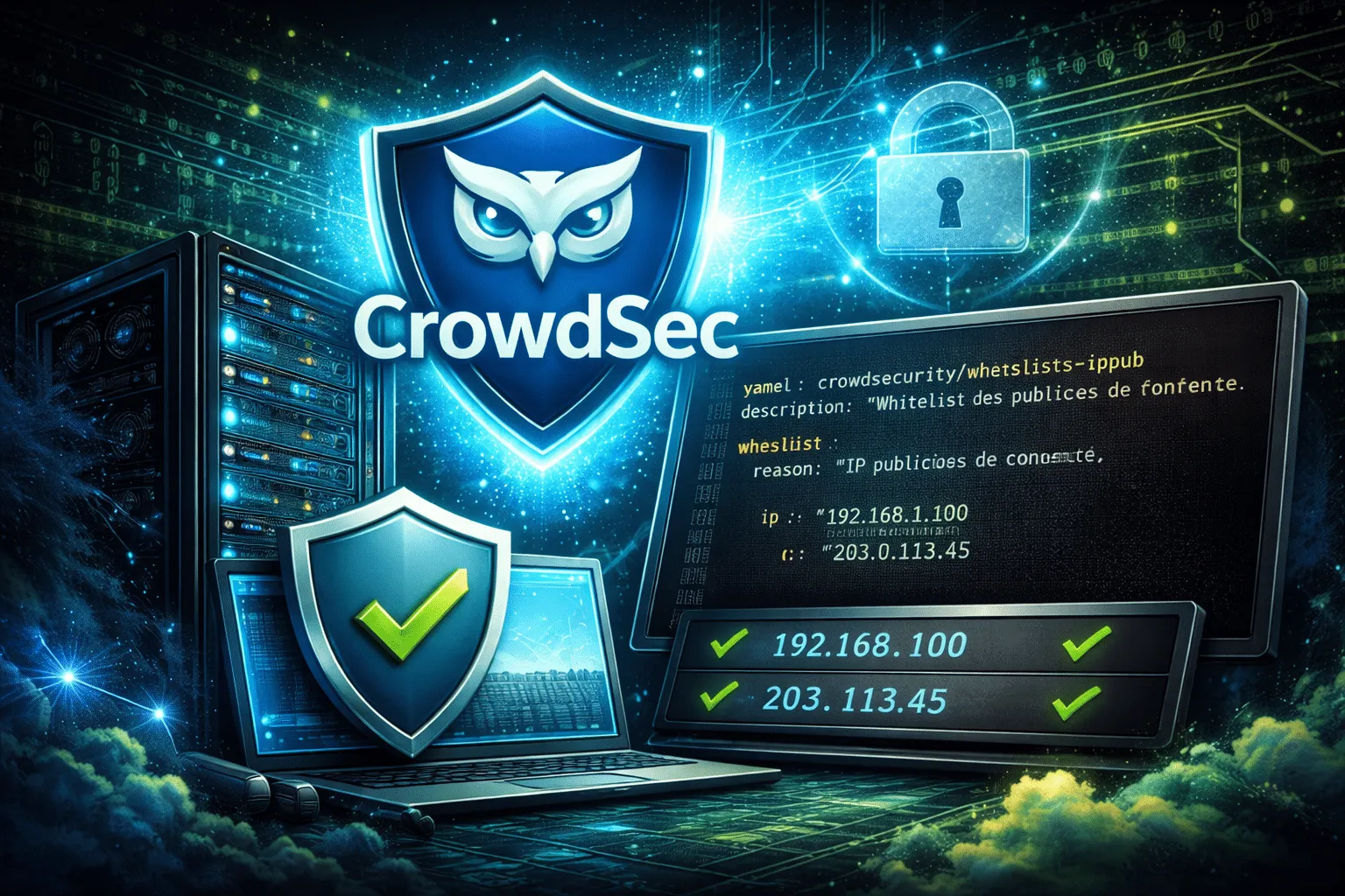 CrowdSec : comment mettre une adresse IP en liste blanche (Whitelist)