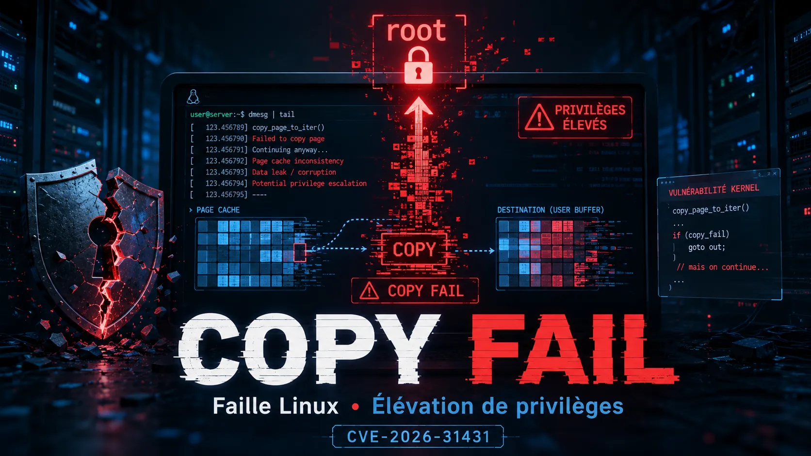 Copy Fail : la faille Linux qui transforme un simple utilisateur en root