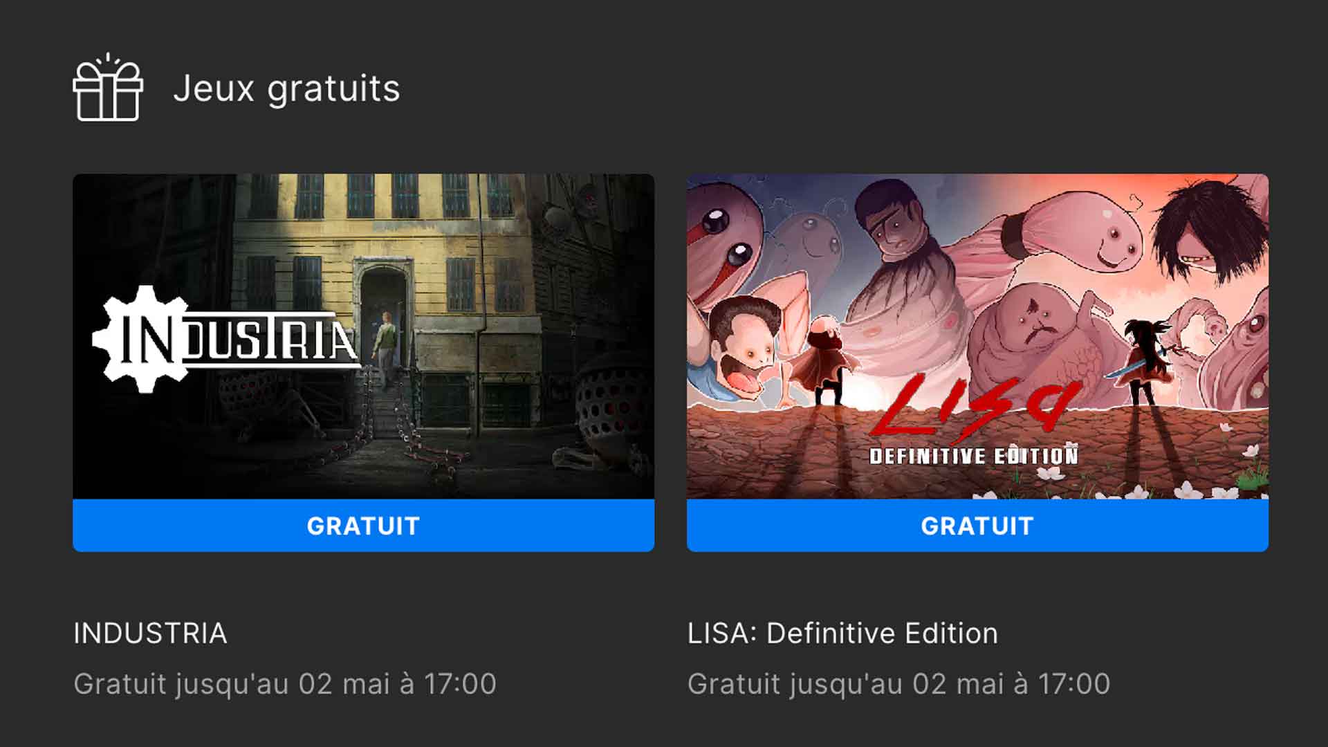 Le joueur du week-end, découvrez ces deux jeux vidéo gratuits
