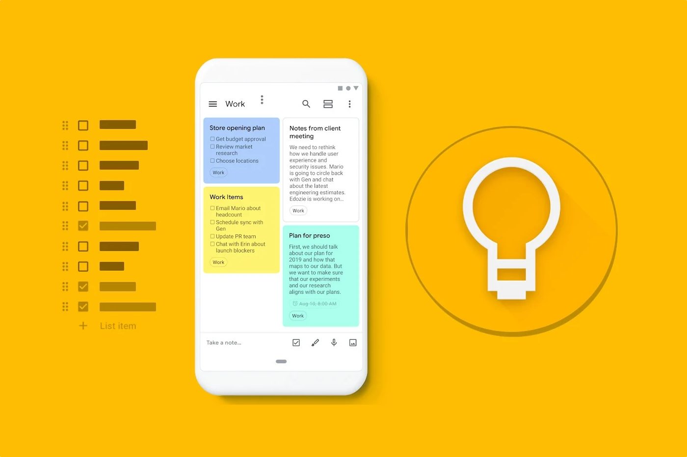 Les rappels de Google Keep vont désormais être intégrés à Google Tasks