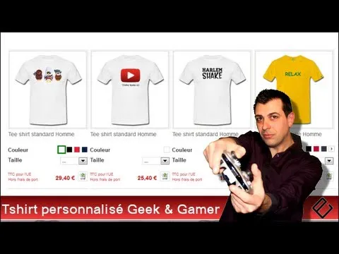 UNE PETITE COMMANDE SUR LA BOUTIQUE T-SHIRTS GEEK – Ejayremy