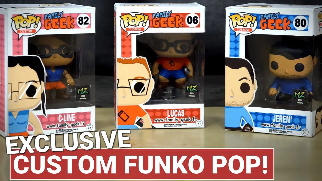 FUNKO POP CUSTOM – La Family Geek en figurines