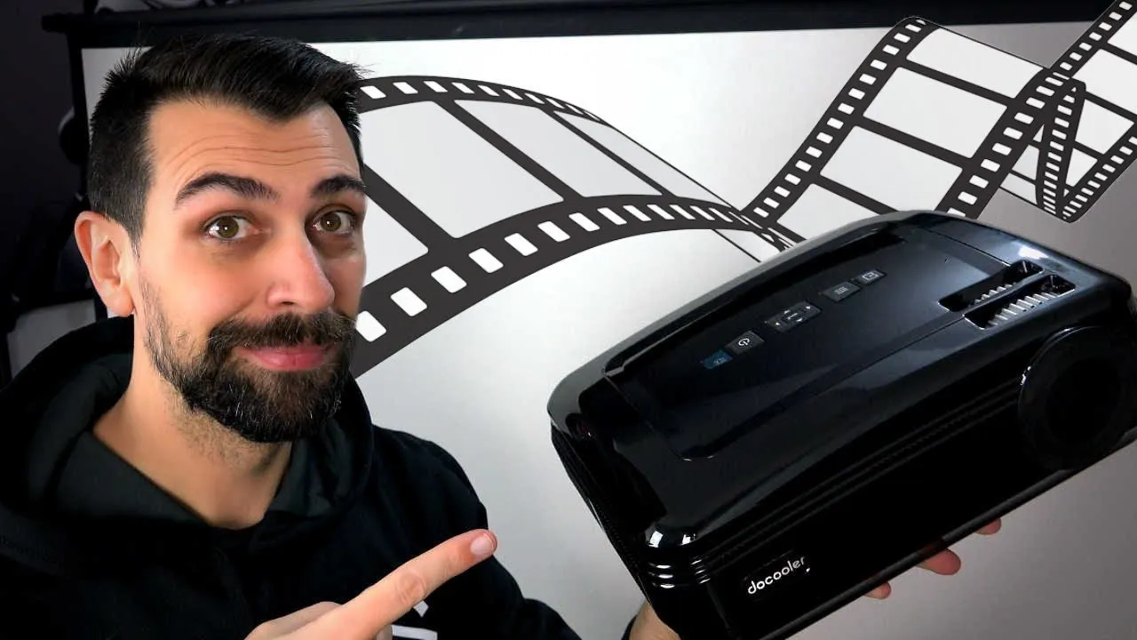 DOCOOLER BL-58 | Vidéoprojecteur + écran génial (unboxing Tomtop) – Ejayremy