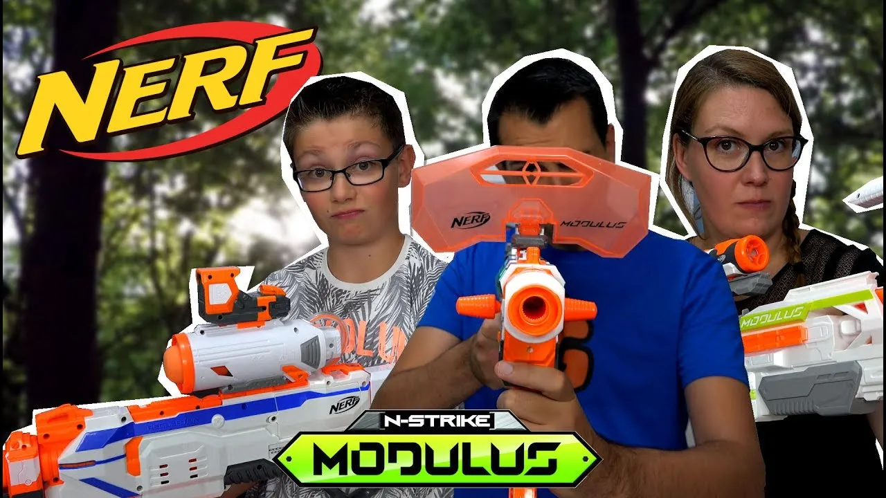 MEGA UNBOXING NERF CHALLENGE MODULUS